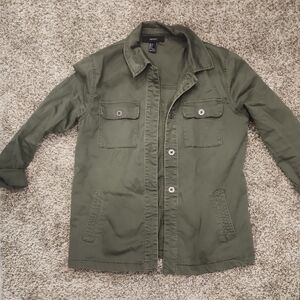 Forever 21 Olive Military Jacket